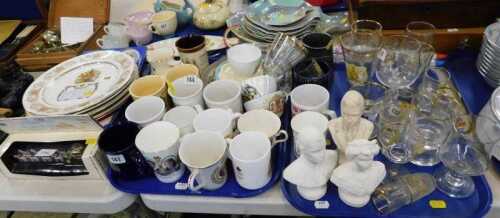 Boxed diecast, decorative plates, Sylvac and others, Shorter and Sons fish service with fish...
