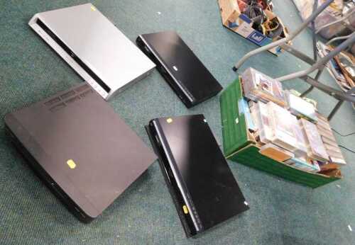 Various stacking system items, etc., Panasonic DVD recorder, DMR-EX769 Panasonic HD ready player,...