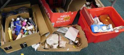 Various bygones, collectables and effects, to include crafting items, a quantity of acrylic and...