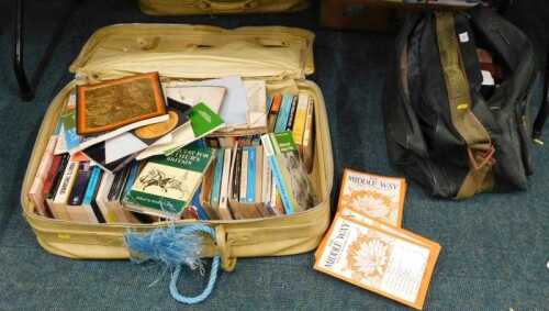 Various books, The Middle Way, a case containing a quantity of books on India, The Fundamentals...