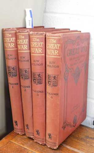 Books, Wilson (HW) The Great War, The Standard History of The All Europe Conflict, four volumes,...