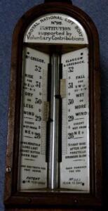 *A 19thC oak cased barometer by Negretti & Zambra - 2