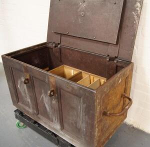 *A 19thC cast iron specimens safe - 3