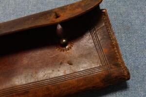 *A Dring & Fage Inland Revenue sectional wood and brass dip rod - 4