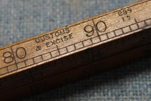 *A Dring & Fage Customs & Excise folding ruler - 3