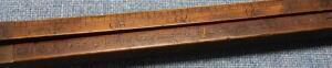 *A Dring & Fage folding wooden liquid ruler - 2