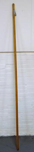 *A large wooden dip rod by Bentley & Taylor