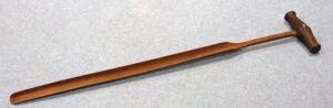 *A cast metal spit to take samples
