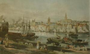 *After T Richardson. coloured print 'View of the port and town of Newcastle upon Tyne - 5