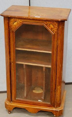 A Victorian walnut pier cabinet