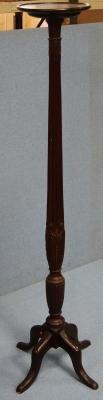 An Edwardian mahogany torchere