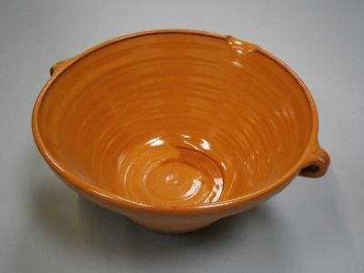 A part glazed terracotta pancheon