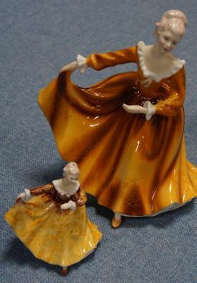 Two Royal Doulton bone china figures of Kirsty