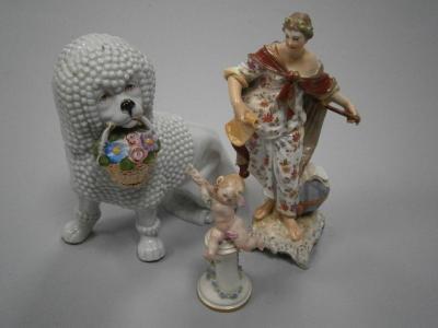 A KPM figure and two other Continental figures