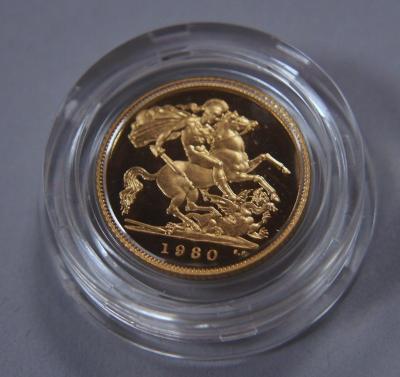 An Elizabeth II gold half sovereign