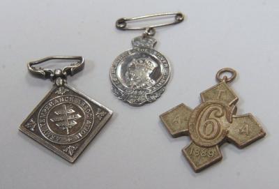 Various commemorative medallions