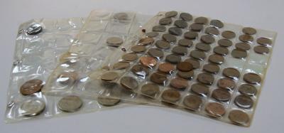 A collection of Victorian and later halfpennies