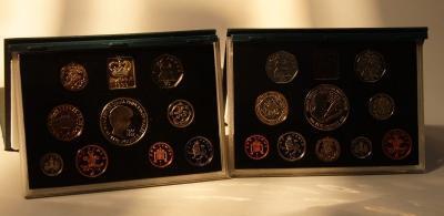 Five Great British and Northern Irish proof coin sets