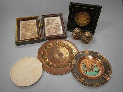 *A pair of modern Chinese cloisonne jars with covers