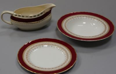 A Harlequin dinner set