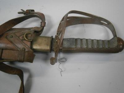 A dress sword and scabbard
