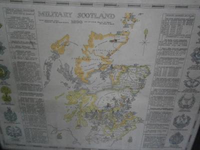 A military map of Scotland.