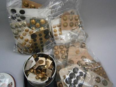 Military buttons.