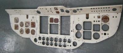 Aircraft cockpit instrument panel.