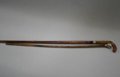 Victorian sword stick and an RAF swagger cane.