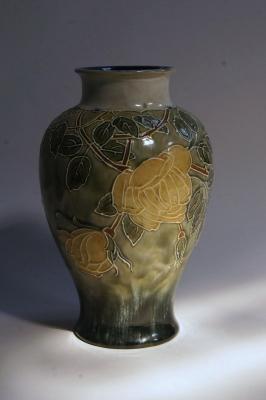 A Royal Doulton stoneware baluster vase