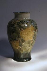 A Royal Doulton stoneware baluster vase