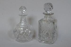 Two Royal Doulton crystal decanters.