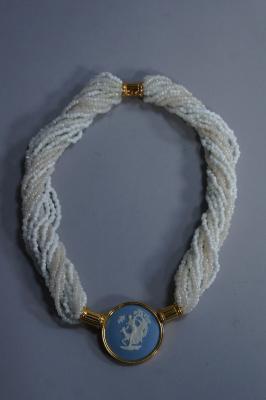 A Wedgwood 'Diana' Jasper cameo necklace