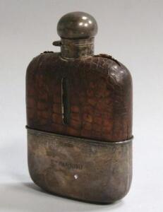 A George V large size hip flask