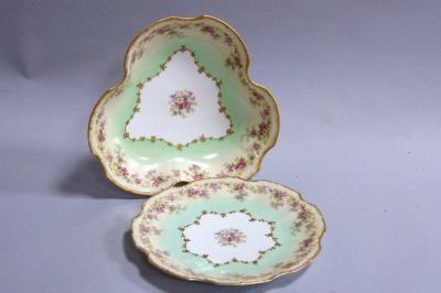 A Limoges porcelain dessert service
