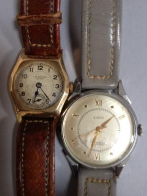 A J W Benson of London 9ct gold gent's wristwatch