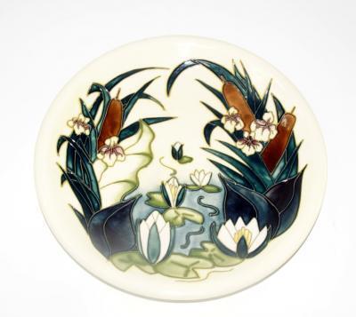 A Moorcroft pottery plate