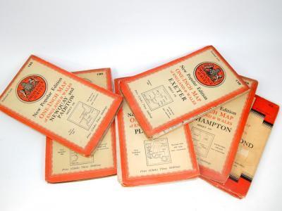 Five Ordnance Survey Popular Edition Maps