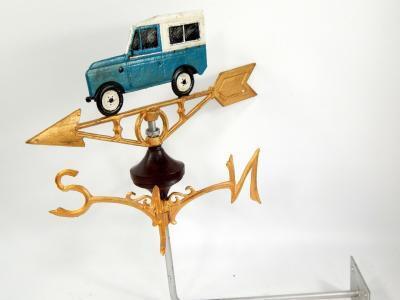 *A cast Land Rover weather vane.