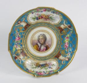 A Sevres porcelain dish