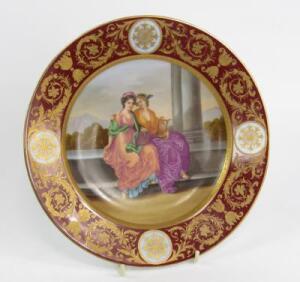 A Vienna porcelain plate