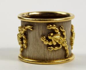 An Elizabeth Gage 18ct yellow and white gold scorpio ring