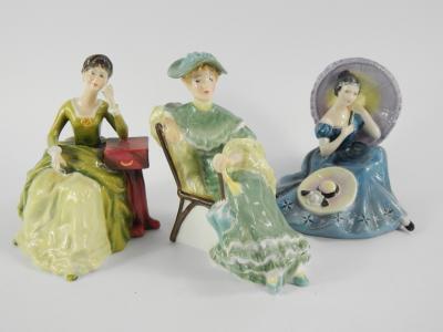 Three Royal Doulton figures