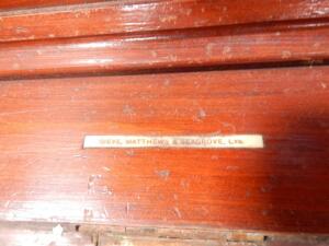 A Victorian painted and metal bound wooden sea chest - 3