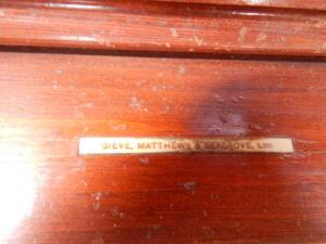 A Victorian painted and metal bound wooden sea chest - 4