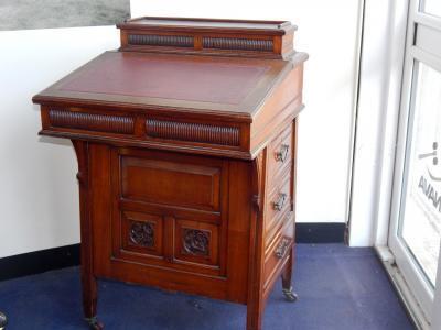 A Victorian oak Davenport