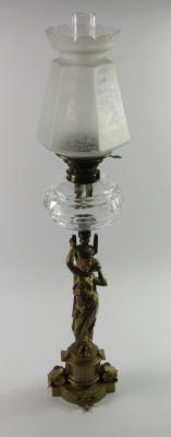 A Hinks's No 2 Duplex oil lamp
