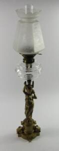 A Hinks's No 2 Duplex oil lamp
