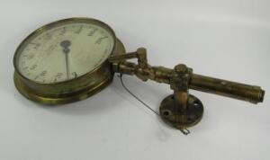 A Bourdon pressure gauge