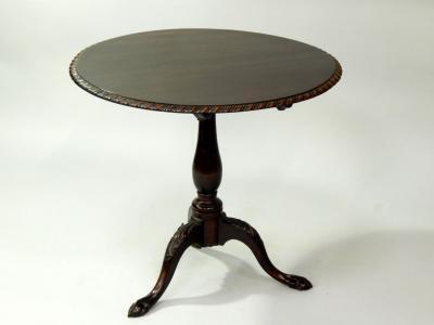 A Chippendale design supper table